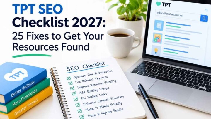 TPT SEO Checklist 2027: 25 Fixes to Get Your Resources Found